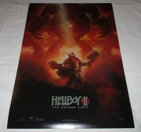 GUILLERMO DEL TORO SIGNED HELLBOY II: THE GOLDEN ARMY 12X18 MOVIE POSTER 2