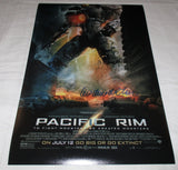 GUILLERMO DEL TORO SIGNED PACIFIC RIM 12X18 MOVIE POSTER 2