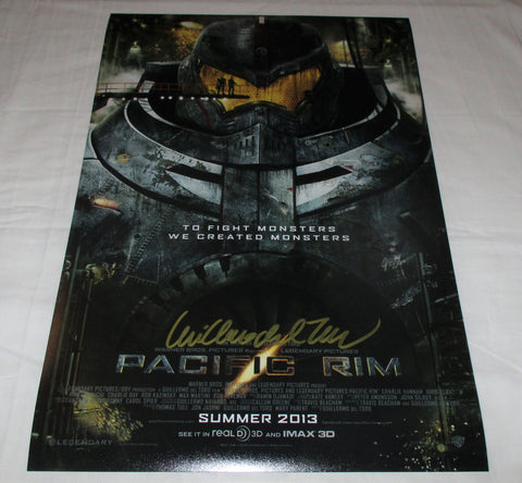 GUILLERMO DEL TORO SIGNED PACIFIC RIM 12X18 MOVIE POSTER 4