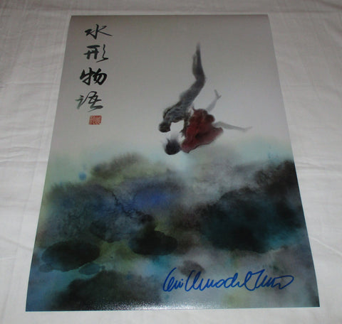 GUILLERMO DEL TORO SIGNED THE SHAPE OF WATER 12X18 MOVIE POSTER