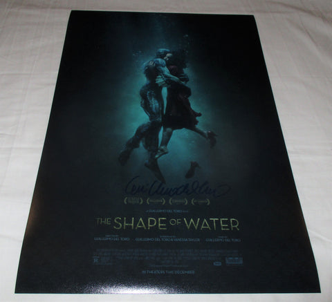 GUILLERMO DEL TORO SIGNED THE SHAPE OF WATER 12X18 MOVIE POSTER 2