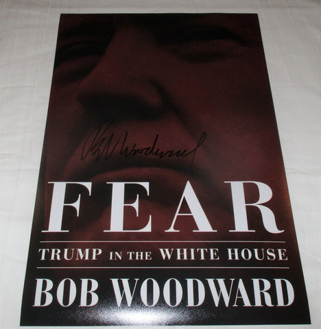 BOB WOODWARD SIGNED FEAR 12X18 BOOK POSTER