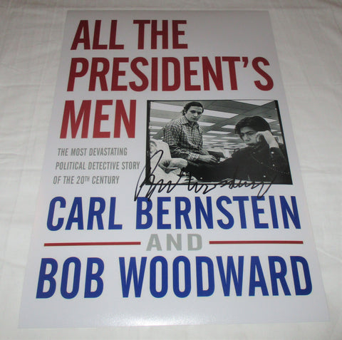 BOB WOODWARD SIGNED ALL THE PRESIDENT'S MEN 12X18 BOOK POSTER