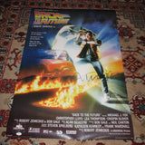 MICHAEL J FOX SIGNED BACK TO THE FUTURE FULL SIZE 24X36 MOVIE POSTER JSA