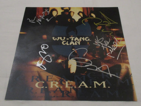 WU-TANG CLAN SIGNED C.R.E.A.M. 12X12 PHOTO