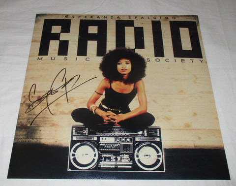 ESPERANZA SPALDING SIGNED RADIO MUSIC SOCIETY 12X12 PHOTO