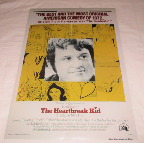 ELAINE MAY SIGNED THE HEARTBREAK KID 12X18 MOVIE POSTER