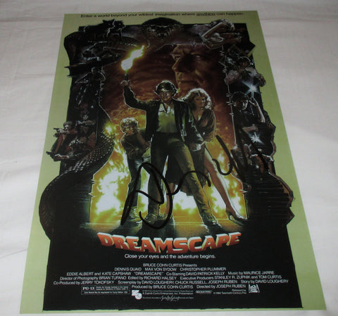 DENNIS QUAID SIGNED DREAMSCAPE 12X18 MOVIE POSTER