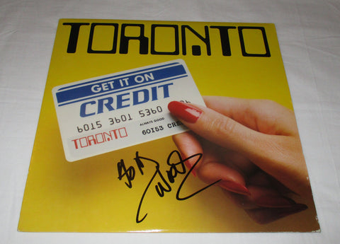 HOLLY WOODS SIGNED TORONTO GET IT ON CREDIT VINYL RECORD