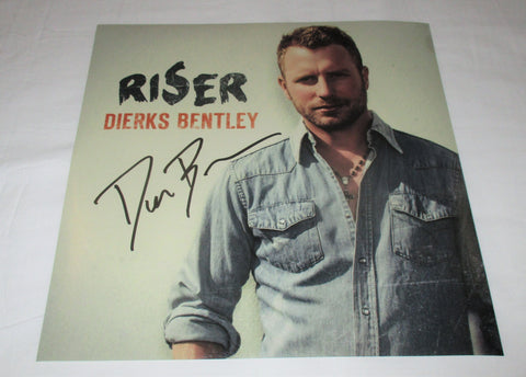 DIERKS BENTLEY SIGNED RISER 12X12 PHOTO