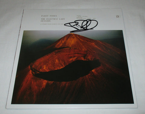 ROBIN PECKNOLD SIGNED FLEET FOXES THE ELECTRIC LADY SESSION 10" VINYL RECORD