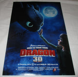JAY BARUCHEL SIGNED HOW TO TRAIN YOUR DRAGON 12X18 MOVIE POSTER