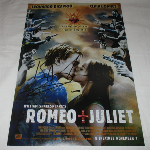 BAZ LUHRMANN SIGNED ROMEO + JULIET 12X18 MOVIE POSTER