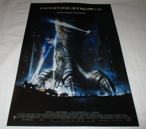 ROLAND EMMERICH SIGNED GODZILLA 12X18 MOVIE POSTER