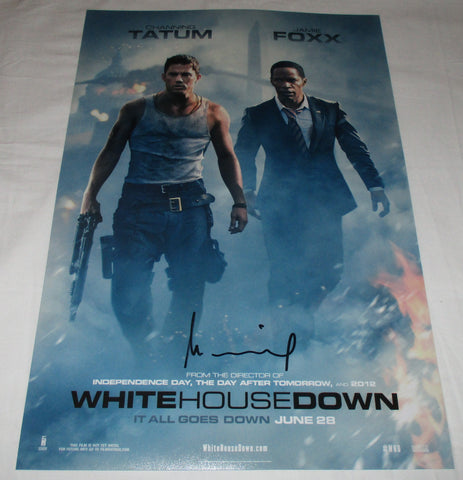 ROLAND EMMERICH SIGNED WHITE HOUSE DOWN 12X18 MOVIE POSTER