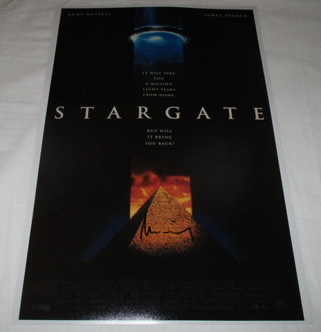 ROLAND EMMERICH SIGNED STARGATE 12X18 MOVIE POSTER