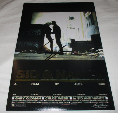 GARY OLDMAN SIGNED SID & NANCY 12X18 MOVIE POSTER