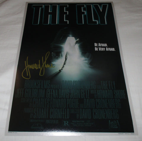 HOWARD SHORE SIGNED THE FLY 12X18 MOVIE POSTER