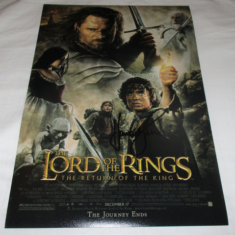HOWARD SHORE SIGNED THE LORD OF THE RINGS 12X18 MOVIE POSTER