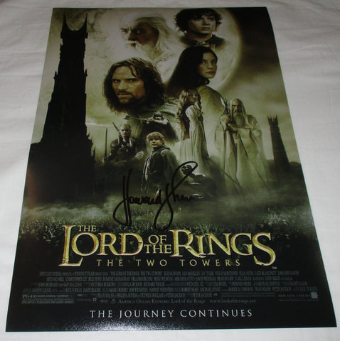HOWARD SHORE SIGNED THE LORD OF THE RINGS 12X18 MOVIE POSTER 2