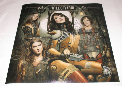 LZZY HALE SIGNED HALESTORM 12X12 PHOTO