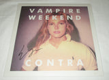 EZRA KOENIG SIGNED VAMPIRE WEEKEND CONTRA VINYL RECORD