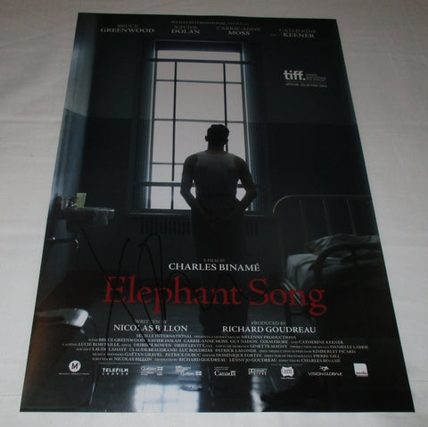 XAVIER DOLAN SIGNED ELEPHANT SONG 12X18 MOVIE POSTER
