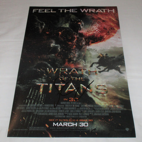 SAM WORTHINGTON SIGNED CLASH OF THE TITANS 12X18 MOVIE POSTER