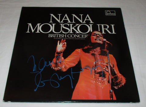 NANA MOUSKOURI SIGNED BRITISH CONCERT VINYL RECORD