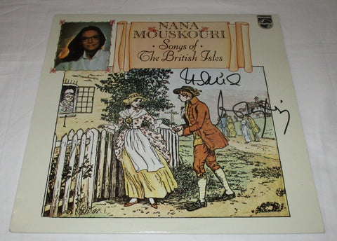 NANA MOUSKOURI SIGNED SONGS OF THE BRITISH ISLES VINYL RECORD