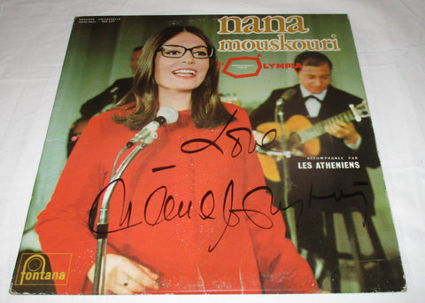 NANA MOUSKOURI SIGNED A L'OLYMPIA VINYL RECORD