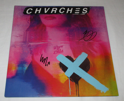 CHVRCHES SIGNED LOVE IS DEAD VINYL RECORD