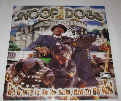 SNOOP DOGG SIGNED DA GAME IS TO BE SOLD, NOT TO BE TOLD VINYL RECORD JSA