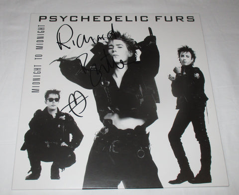 RICHARD BUTLER SIGNED THE PSYCHEDELIC FURS MIDNIGHT TO MIDNIGHT VINYL RECORD