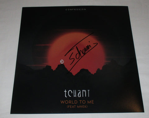 TCHAMI SIGNED WORLD TO ME 12X12 PHOTO