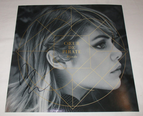 COEUR DE PIRATE BEATRICE MARTIN SIGNED BLONDE 12X12 PHOTO