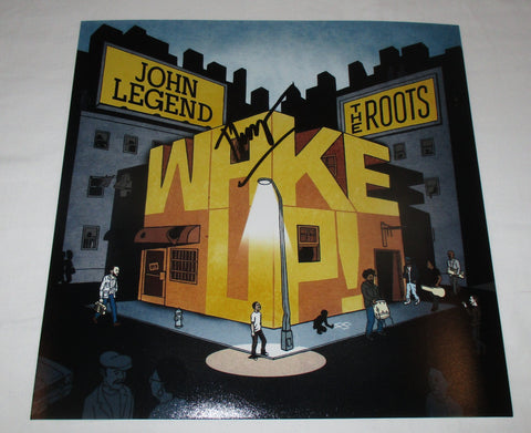 BLACK THOUGHT SIGNED THE ROOTS WAKE UP 12X12 PHOTO