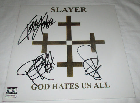 SLAYER SIGNED GOD HATES US ALL VINYL RECORD JSA