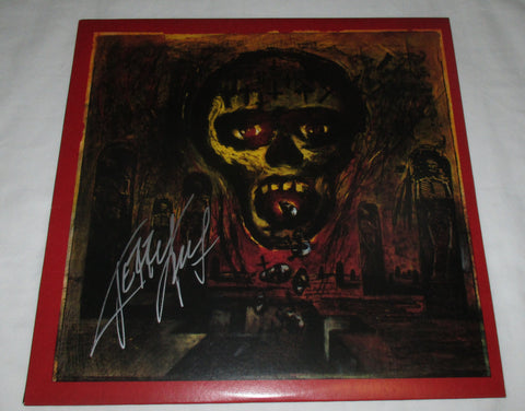 KERRY KING SIGNED SLAYER SEASONS IN THE ABYSS VINYL RECORD