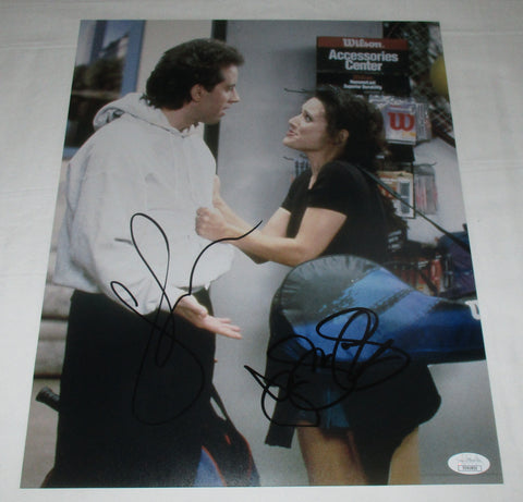 JERRY SEINFELD & JULIA LOUIS DREYFUS SIGNED SEINFELD 11X14 PHOTO JSA