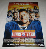 ADAM SANDLER SIGNED THE LONGEST YARD 12X18 MOVIE POSTER JSA