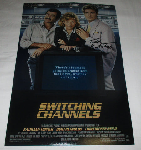 TED KOTCHEFF SIGNED SWITCHING CHANNELS 12X18 MOVIE POSTER