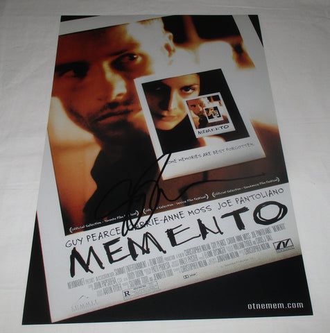 GUY PEARCE SIGNED MEMENTO 12X18 MOVIE POSTER