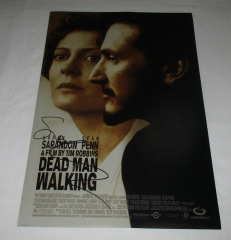 SUSAN SARANDON SIGNED DEAD MAN WALKING 12X18 MOVIE POSTER