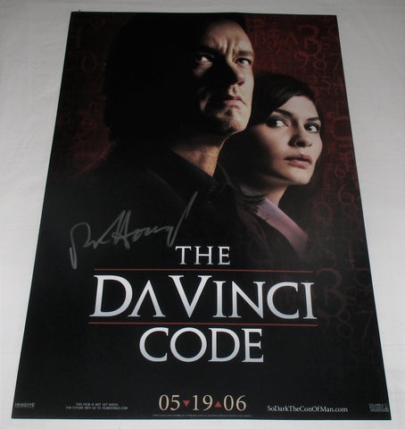 RON HOWARD SIGNED THE DAVINCI CODE 12X18 MOVIE POSTER
