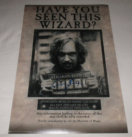 GARY OLDMAN SIGNED HARRY POTTER AND THE PRISONER OF AZKABAN 12X18 MOVIE POSTER