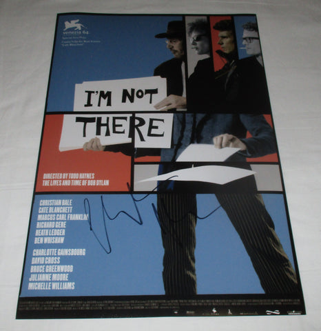 CHRISTIAN BALE SIGNED I'M NOT THERE 12X18 MOVIE POSTER 2