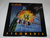 DEF LEPPARD SIGNED PYROMANIA VINYL RECORD JSA