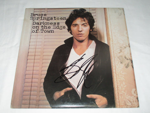 BRUCE SPRINGSTEEN SIGNED DARKNESS ON THE EDGE OF TOWN VINYL RECORD JSA