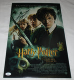 DANIEL RADCLIFFE SIGNED HARRY POTTER AND THE CHAMBER OF SECRETS 12X18 POSTER JSA